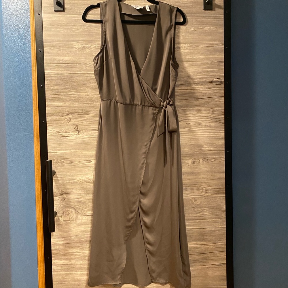 Sexy sleeveless dress.